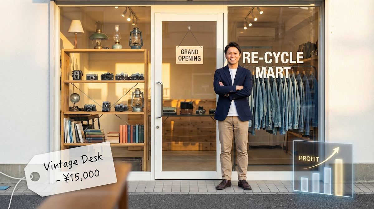 リサイクルショップ開業と古着屋開業、どっちが正解？業態別の初期費用・利益率を比較