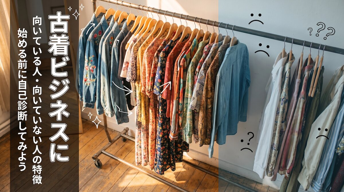 古着ビジネスに向いている人・向いていない人の特徴。始める前に自己診断してみよう